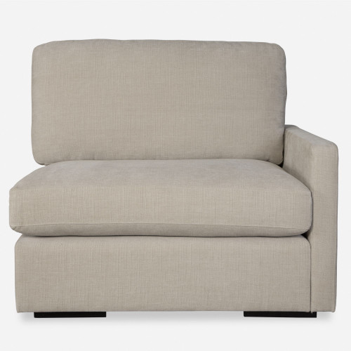 Refuge Solid Modular Right Arm Seat for Sectional Sofa - 43.25" - Sand Gray - IMAGE 1