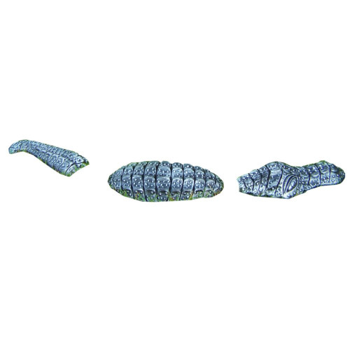 46.5" Pewter Gray Cast Aluminum Garden Gator - IMAGE 1