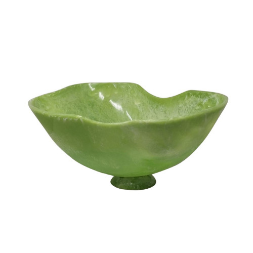 Large Fruit Bowl with a Raised Base - 21.25" - Green - IMAGE 1