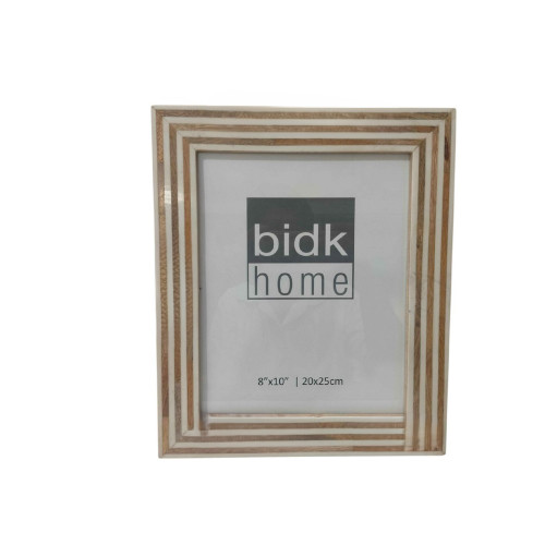 Tiles Rectangular Picture Frame - for 8" x 10" Photo - Brown and White - IMAGE 1