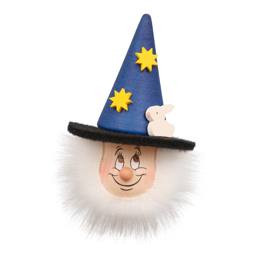 4.5" Blue and White Dwarf Wizard Refrigerator Magnet - IMAGE 1