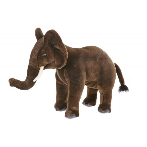 Handcrafted Plush African Elephant Stuffed Animals - 16.5" - Set of 2 - IMAGE 1