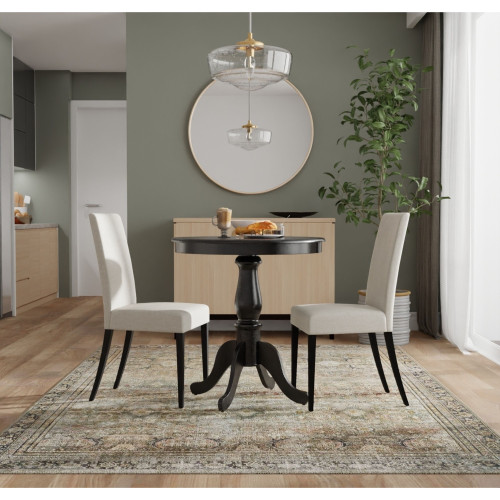 Round Pedestal Bar Table - 30" - Black - IMAGE 1