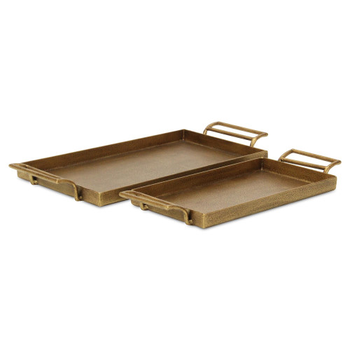 Rectangular Cast Iron Serving Trays - 17.75" - Set of 2 - IMAGE 1