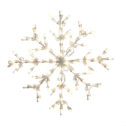 LED Lighted Snowflake Outdoor Christmas Decoration - 28" - IMAGE 1
