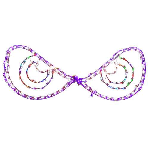 LED Lighted Color Changing Spooky Eyes Outdoor Halloween Decoration - 64" - IMAGE 1