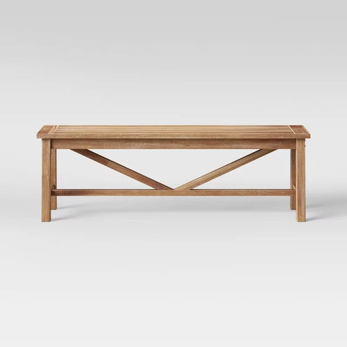Wheaton Farmhouse Bench - 56" - Brown - IMAGE 1