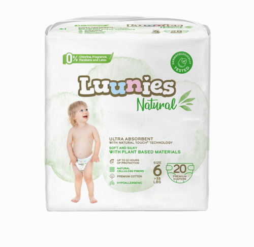 Natural Ultra Absorbent Premium Diapers - Size 6 - 200 Count - IMAGE 1