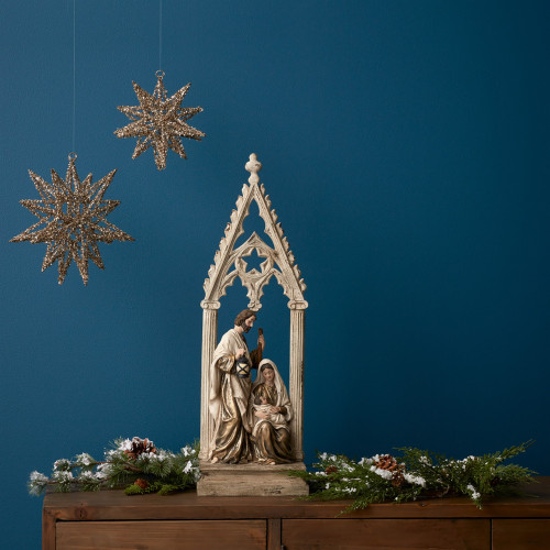 Holy Family with Arch Nativity Christmas Decoration - 23.25" - IMAGE 1