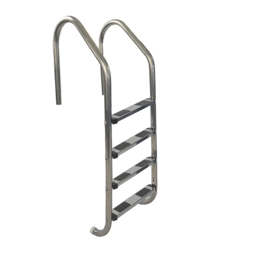 4-Step Stainless Steel In-Ground Swimming Pool Ladder - 72" - IMAGE 1