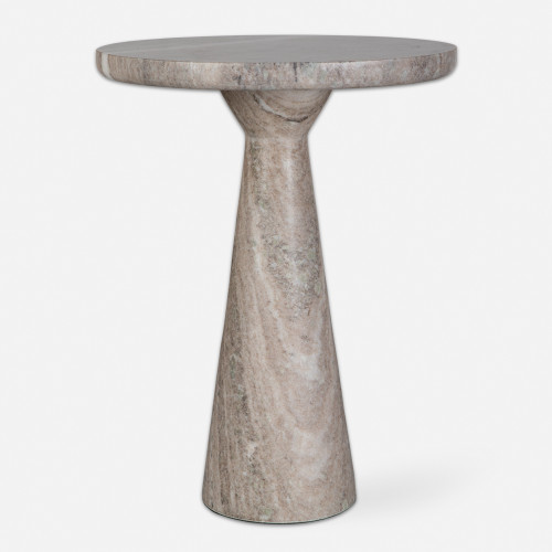 Marble Accent Table - 22" - Beige - IMAGE 1