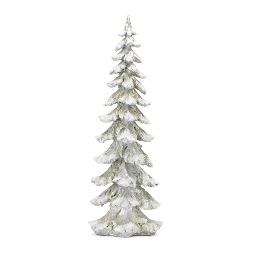 2.25' Frosted Silver Christmas Tree Tabletop Decoration - IMAGE 1