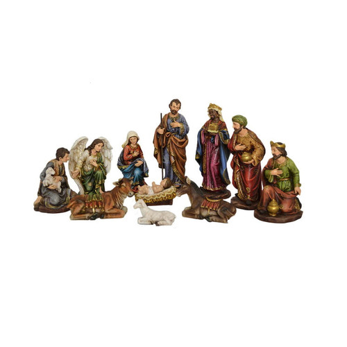 Christmas Nativity and Three Wise Men Set - 12" - 11-Piece - IMAGE 1