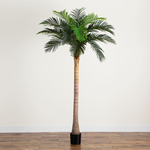 Potted Artificial Coconut Palm Tree - 8' - IMAGE 1