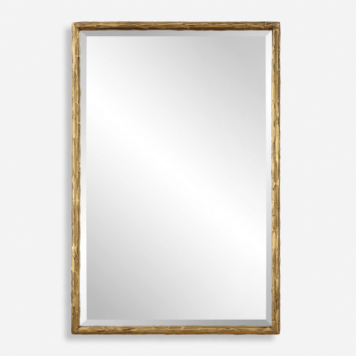 Vanity Rectangular Wall Mirror - 36" - Gold Finish - IMAGE 1