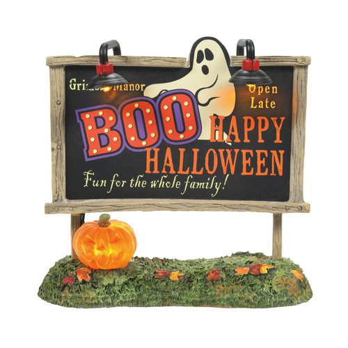 Department 56 Village Halloween Lit Ghost Billboard - 6009819 - IMAGE 1