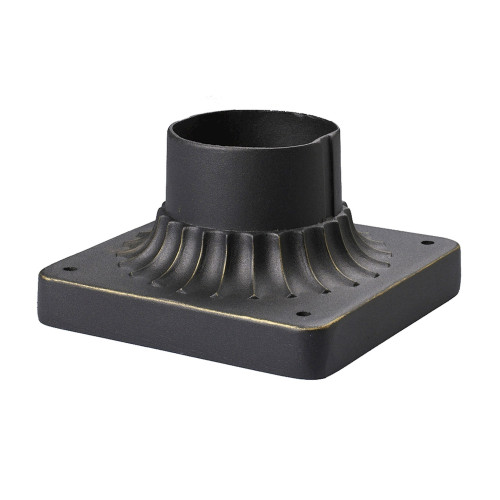 Pier Mount Outdoor Base - 8" - Charcoal - IMAGE 1