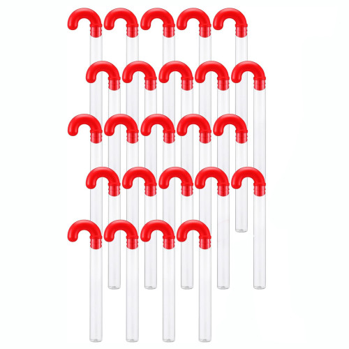 Large Christmas Candy Cane Tubes - 16" - Set of 24 - IMAGE 1