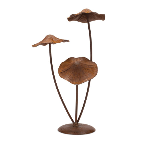 Mushroom Outdoor Garden Statue - 18.25" - Bronze - IMAGE 1