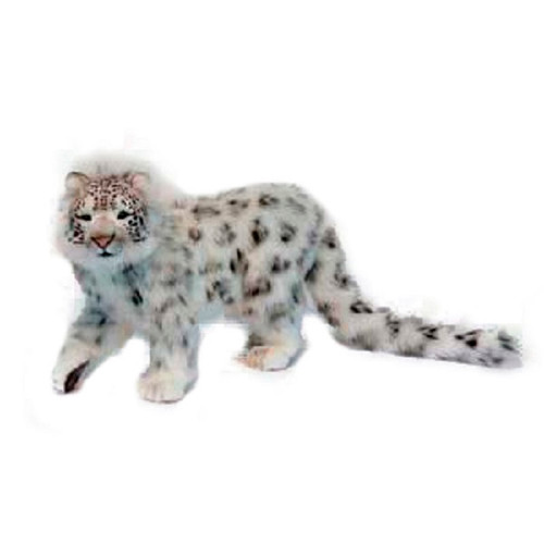Handcrafted Snow Leopard Plush Animal - 30.25" - Set of 2 - IMAGE 1