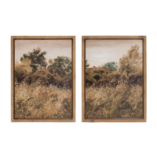 Landscape Canvas Framed Wall Arts - 21" x 15.75" - Set of 2 - IMAGE 1