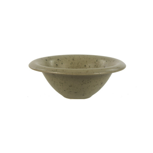 Speckled Glazed Stoneware Cereal Bowl - 6.75" - Olive Green - IMAGE 1