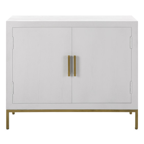 Rectangular Front Range Double Door Storage Cabinet - 40.25" - White - IMAGE 1