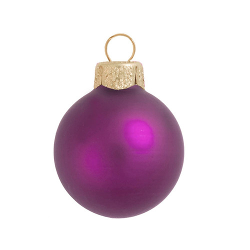 40ct Soft Rose Pink Glass Matte Christmas Ball Ornaments 1.5" (35mm) - IMAGE 1