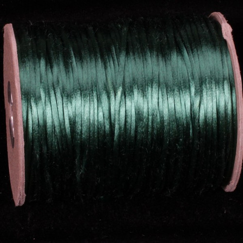 Basil Green Satin Solid Satin Cording Craft Ribbon 0.25" x 144 Yards - IMAGE 1