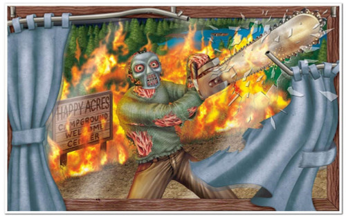 Pack of 6 Killer Zombie Horror Insta-View Halloween Wall Decor 38" x 62" - IMAGE 1