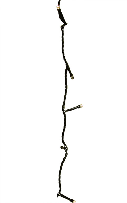 LED 8-Function Christmas Lights - Warm White -149 ft Black Wire - 608ct - IMAGE 1