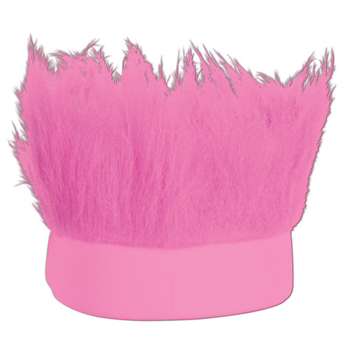 Club Pack of 12 Pink Decorative Party Hairy Headband Costume Accessory - IMAGE 1