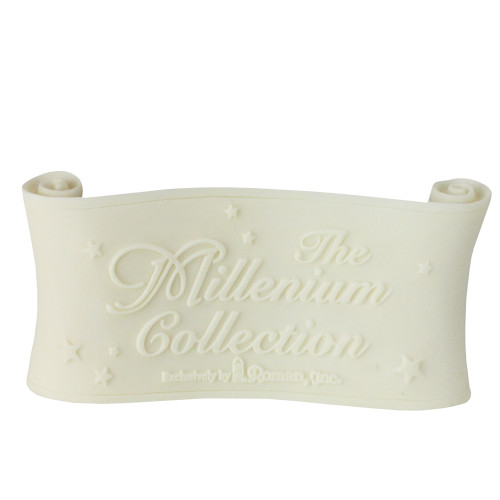 4" Ivory "The Millenium Collection" Scroll Banner Decoration - IMAGE 1