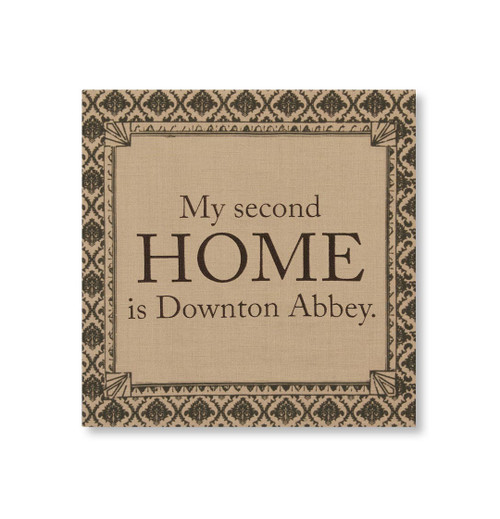 14.5" Downton Abbey Life "Second Home" British Decorative Damask Hanging Wall Art - IMAGE 1