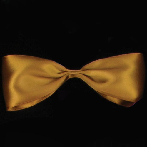Dijon Yellow Double Face Satin Contemporary Craft Ribbon 2.5" x 27 Yards - IMAGE 1