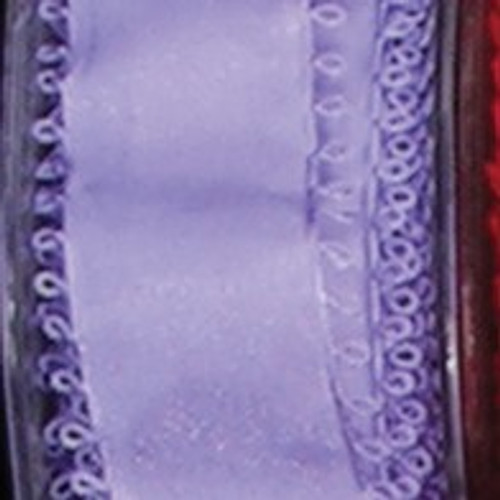 Purple Pico Loop Edged Wired Craft Ribbon 1.5" x 27 Yards - IMAGE 1