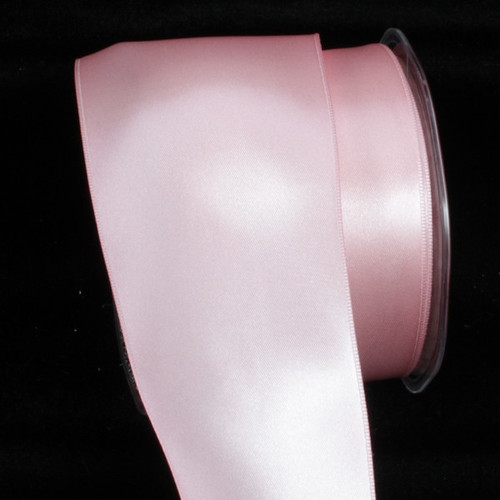 Blush Pink Double Face Wired Craft Ribbon 2.75" x 22 Yards - IMAGE 1