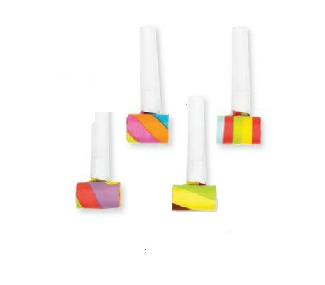 Assorted Birthday Blowout Party Favor Noisemakers - 3.25" - Club Pack of 48 - IMAGE 1