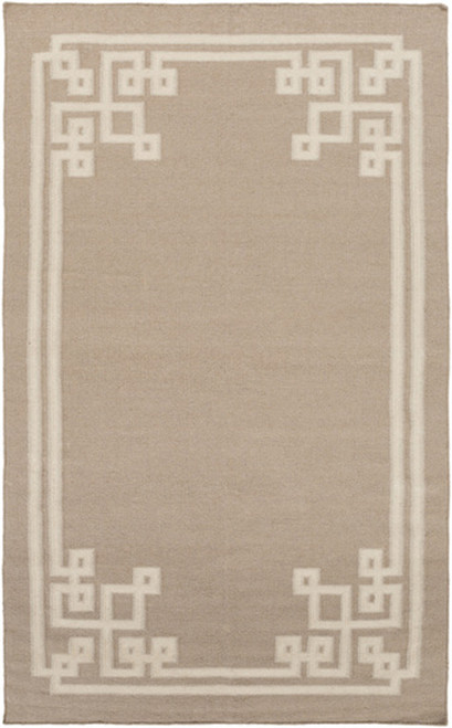 2' x 3' Cedar Brown and Beige Hand Woven Area Throw Rug - IMAGE 1