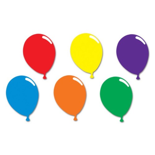 Balloon Silhouettes Party Decoration - 15" - Multicolor - Pack of 24 - IMAGE 1
