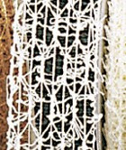 White Open Weave Natural Wired Craft Ribbon 1.5" x 27 Yards - IMAGE 1