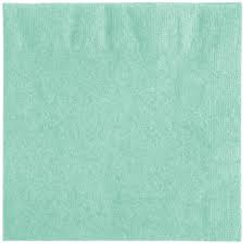 Pack of 600 Mint Green 2-Ply Folded Paper Lunch Napkins 6.5" - IMAGE 1