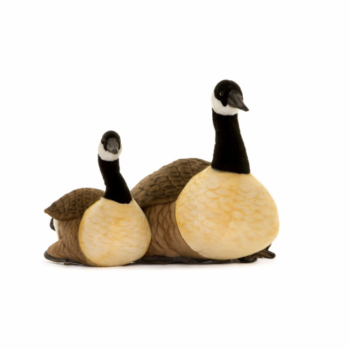 Handcrafted Soft Plush Large Canada Goose Stuffed Bird - 25" - Brown and Beige - IMAGE 1