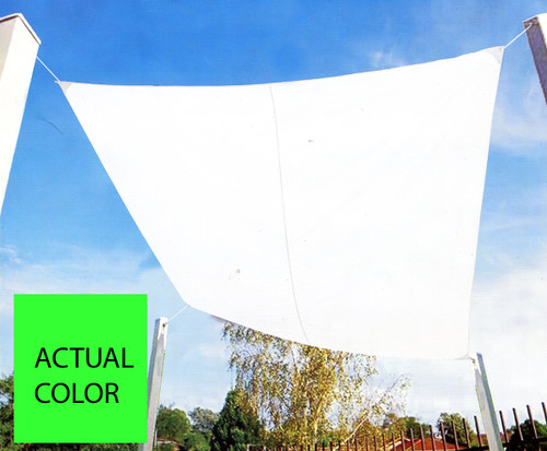 9.75' Lime Green Square Outdoor Patio Sun Shade - IMAGE 1