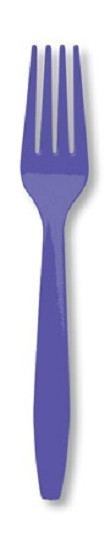 Premium Lightweight Disposable Forks - 7" - Grape Purple - Club Pack of 288 - IMAGE 1