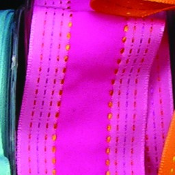 Pink Woven Lines Wired Craft Ribbon 1.5" x 27 Yards - IMAGE 1