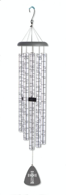 55” Clear Sonnet Sounds "The Broken Chain" Inspirational Outdoor Patio Garden Wind Chimes - IMAGE 1