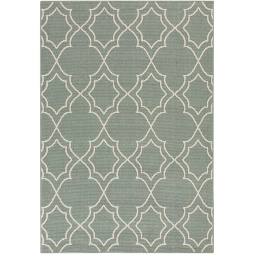 8.75' x 12.75' Gray and Beige Contemporary Rectangular Area Throw Rug - IMAGE 1