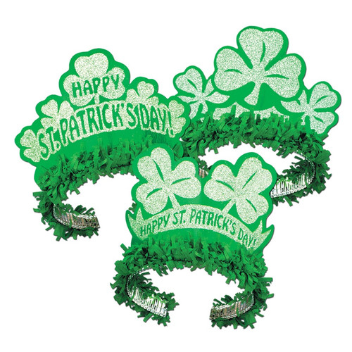 Pack of 50 St. Patrick's Day Regal Tiara Costume Accessories - IMAGE 1