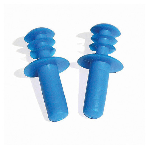 Blue Molded Circular Swimming Pool Ear Plugs - IMAGE 1